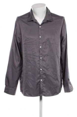 Ανδρικό πουκάμισο SHEIN, Μέγεθος XXL, Χρώμα Γκρί, Τιμή 4,13 €