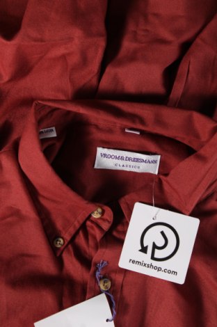 Мъжка риза Vroom & Dreesmann, Размер L, Цвят Червен, Цена 69,00 лв.