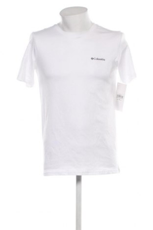 Herren T-Shirt Columbia, Größe M, Farbe Weiß, Preis 26,80 €
