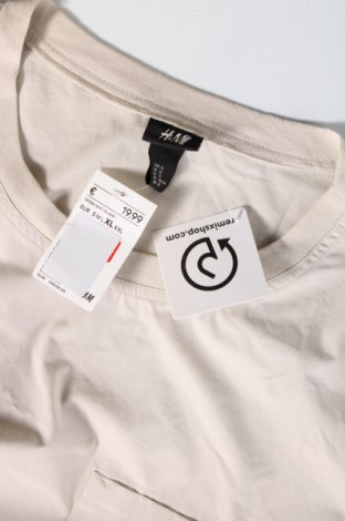 Мъжка тениска H&M, Размер XL, Цвят Бежов, Цена 21,00 лв.