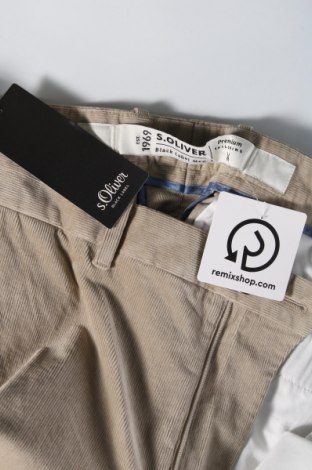 Pantaloni raiați de bărbați S.Oliver Black Label, Mărime L, Culoare Gri, Preț 39,08 Lei