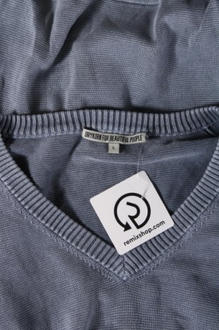 Ανδρικό πουλόβερ Drykorn for beautiful people, Μέγεθος L, Χρώμα Μπλέ, Τιμή 2,43 €