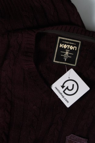 Мъжки пуловер Koton, Размер S, Цвят Кафяв, Цена 7,20 лв.