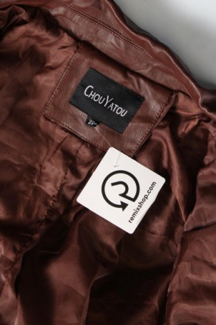 Pánska kožená bunda , Veľkosť XS, Farba Hnedá, Cena  5,56 €