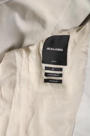 Ανδρικό σακάκι Jack & Jones PREMIUM, Μέγεθος M, Χρώμα Εκρού, Τιμή 56,19 €