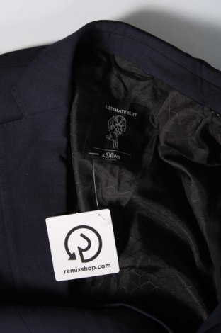 Ανδρικό σακάκι S.Oliver Black Label, Μέγεθος S, Χρώμα Μπλέ, Τιμή 11,18 €