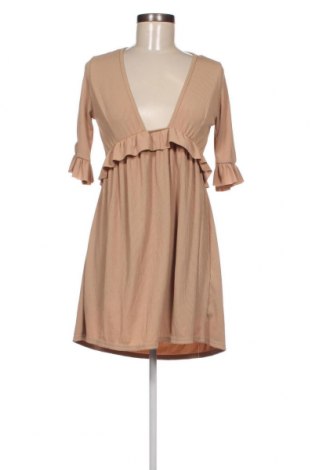 Kleid Boohoo, Größe S, Farbe Beige, Preis 5,05 €