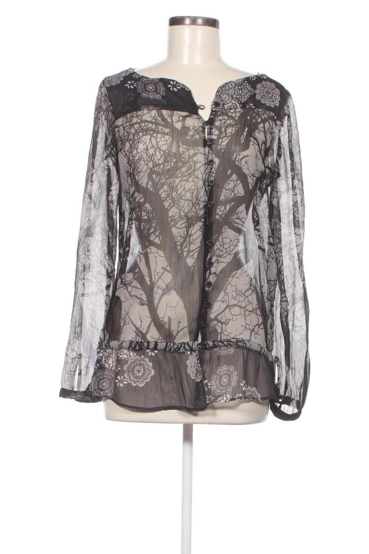 Γυναικεία μπλούζα Desigual, Μέγεθος S, Χρώμα Γκρί, Τιμή 17,36 €
