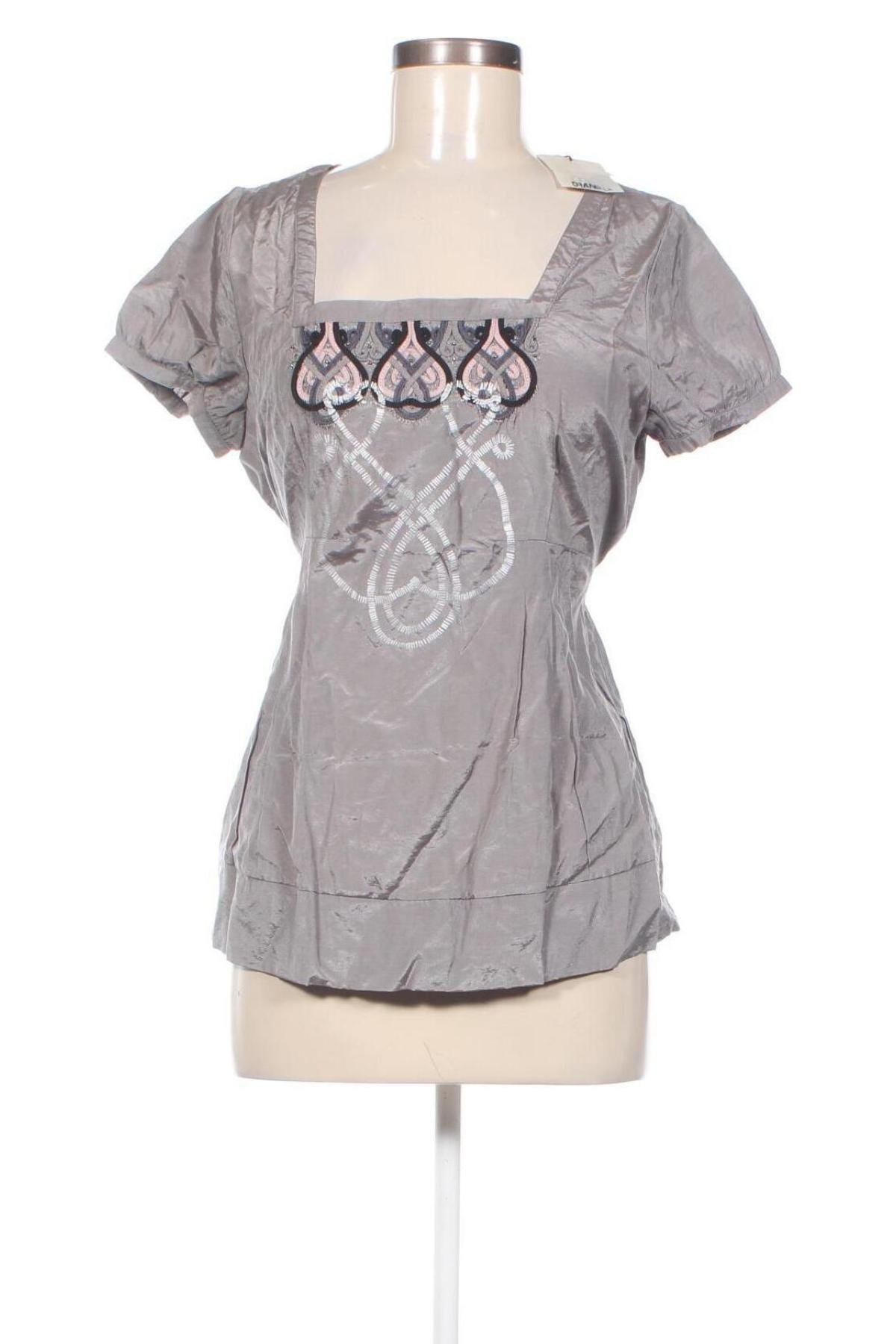 Γυναικεία μπλούζα Dranella, Μέγεθος M, Χρώμα Γκρί, Τιμή 4,45 €