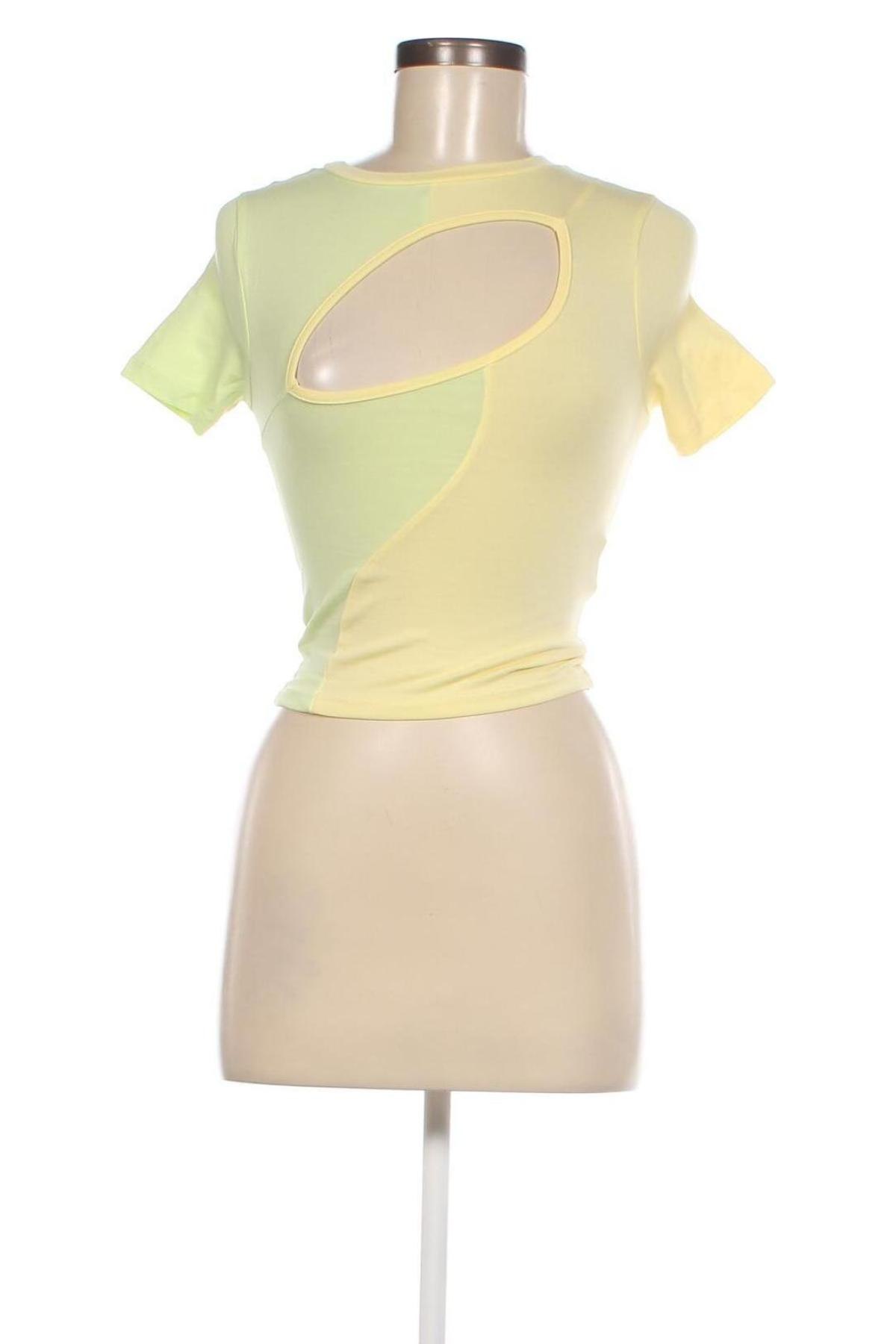 Γυναικεία μπλούζα Jennyfer, Μέγεθος XXS, Χρώμα Κίτρινο, Τιμή 5,11 €