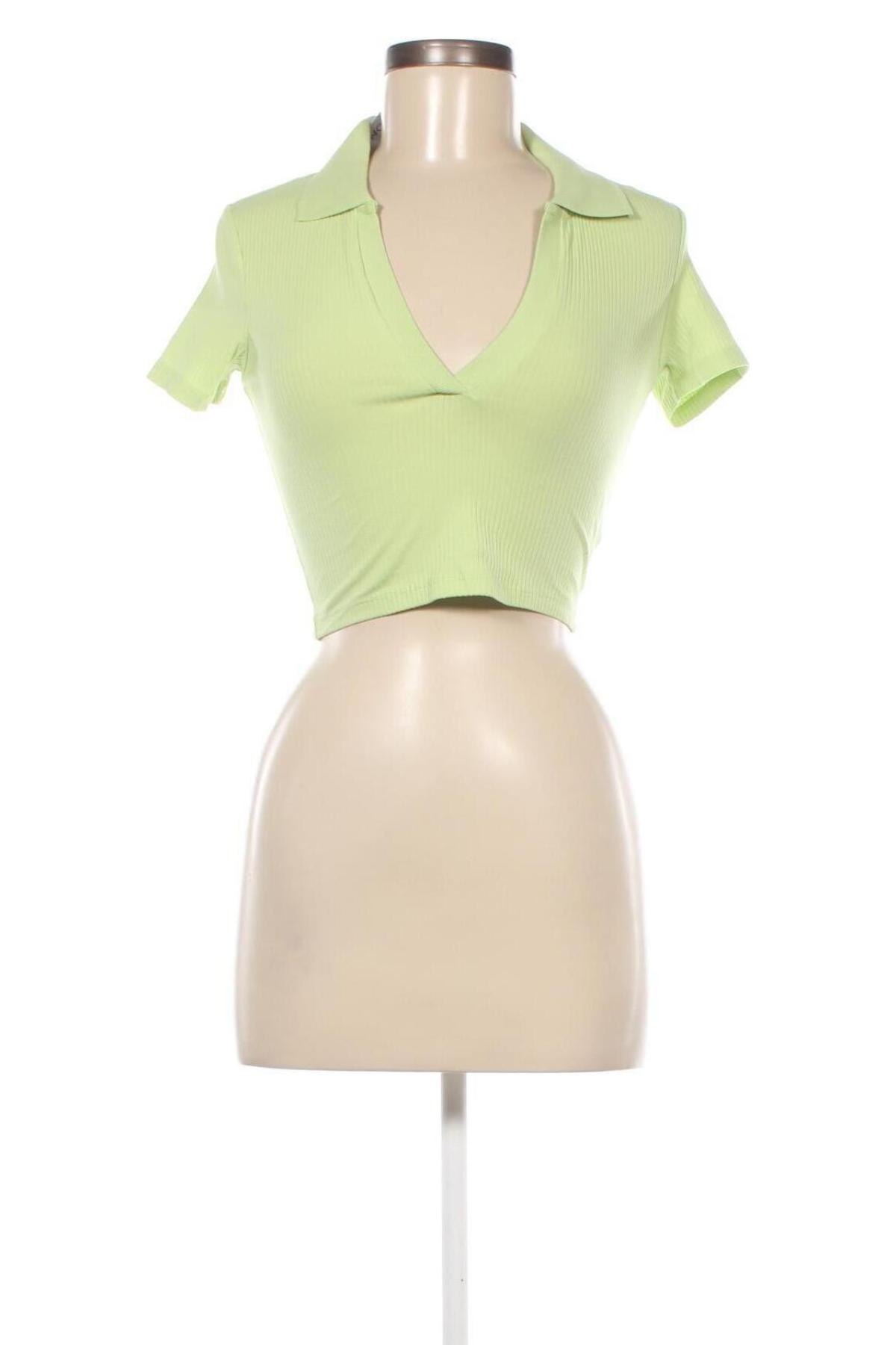 Γυναικεία μπλούζα Monki, Μέγεθος XS, Χρώμα Πράσινο, Τιμή 4,44 €
