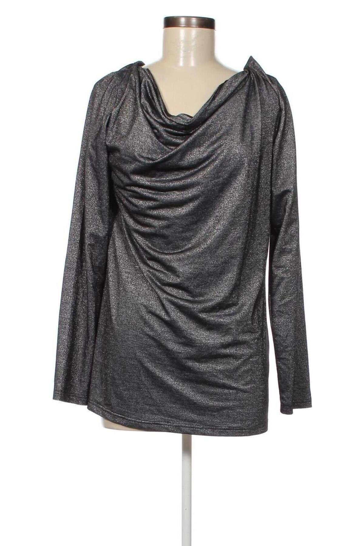 Γυναικεία μπλούζα Okay, Μέγεθος L, Χρώμα Ασημί, Τιμή 3,06 €