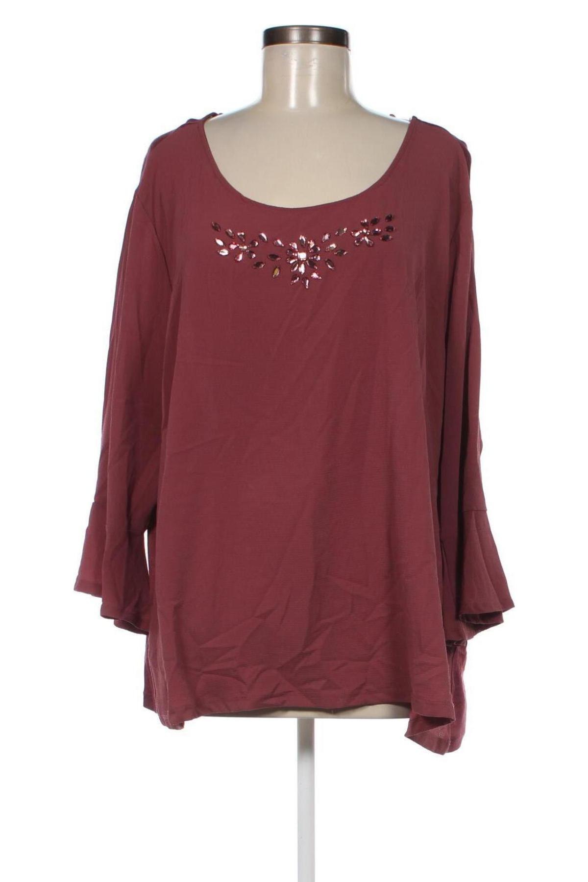 Γυναικεία μπλούζα Oviesse, Μέγεθος 3XL, Χρώμα Κόκκινο, Τιμή 3,68 €
