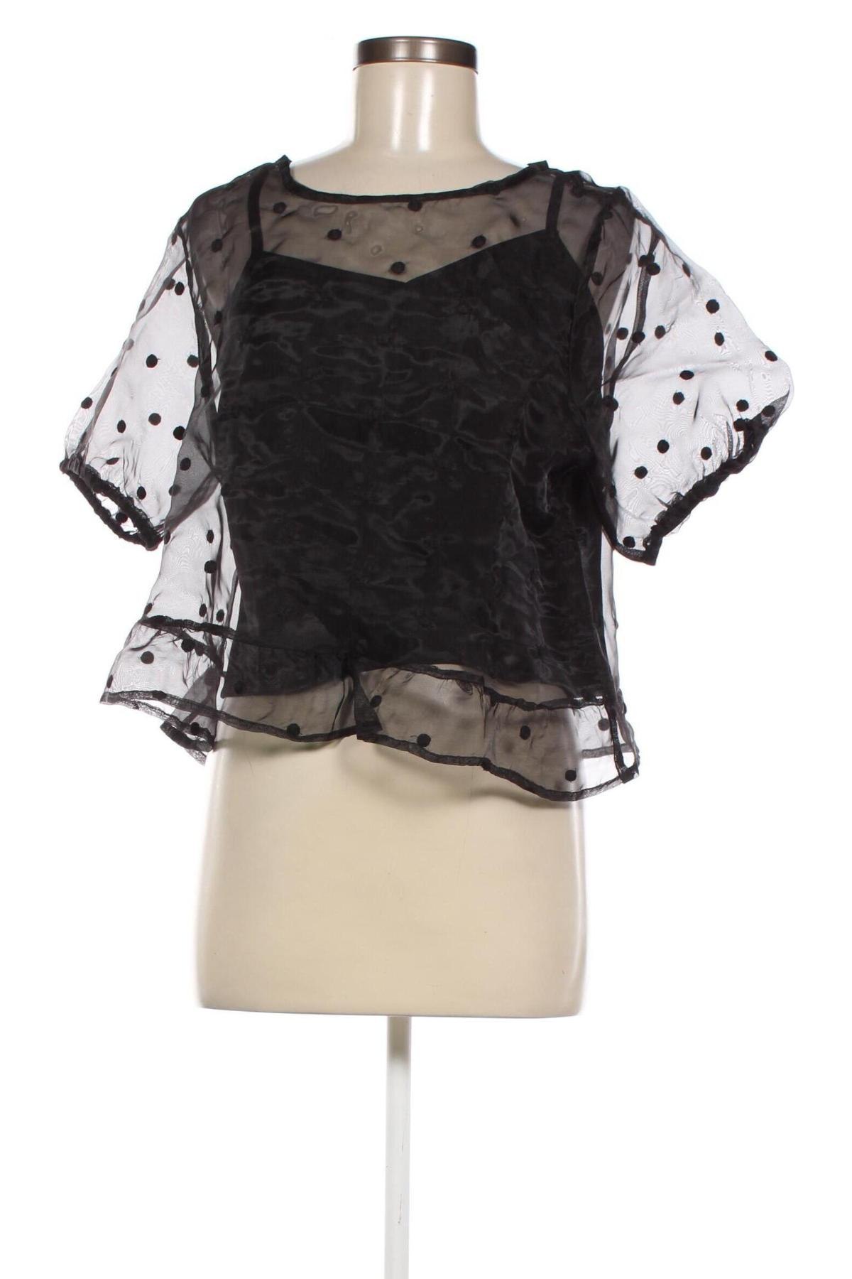 Γυναικεία μπλούζα Pimkie, Μέγεθος L, Χρώμα Μαύρο, Τιμή 4,47 €