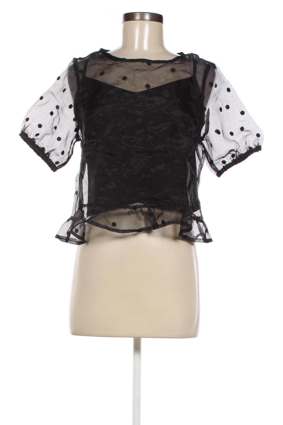 Γυναικεία μπλούζα Pimkie, Μέγεθος XS, Χρώμα Μαύρο, Τιμή 4,47 €