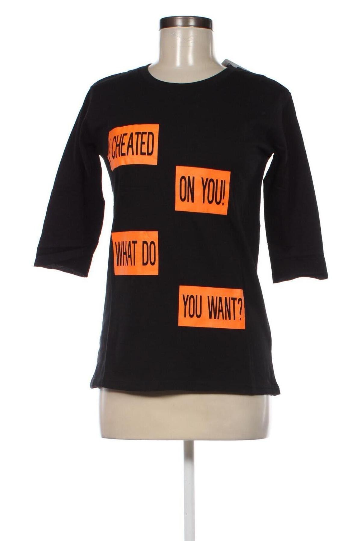 Γυναικεία μπλούζα SH by Silvian Heach, Μέγεθος XS, Χρώμα Μαύρο, Τιμή 12,09 €