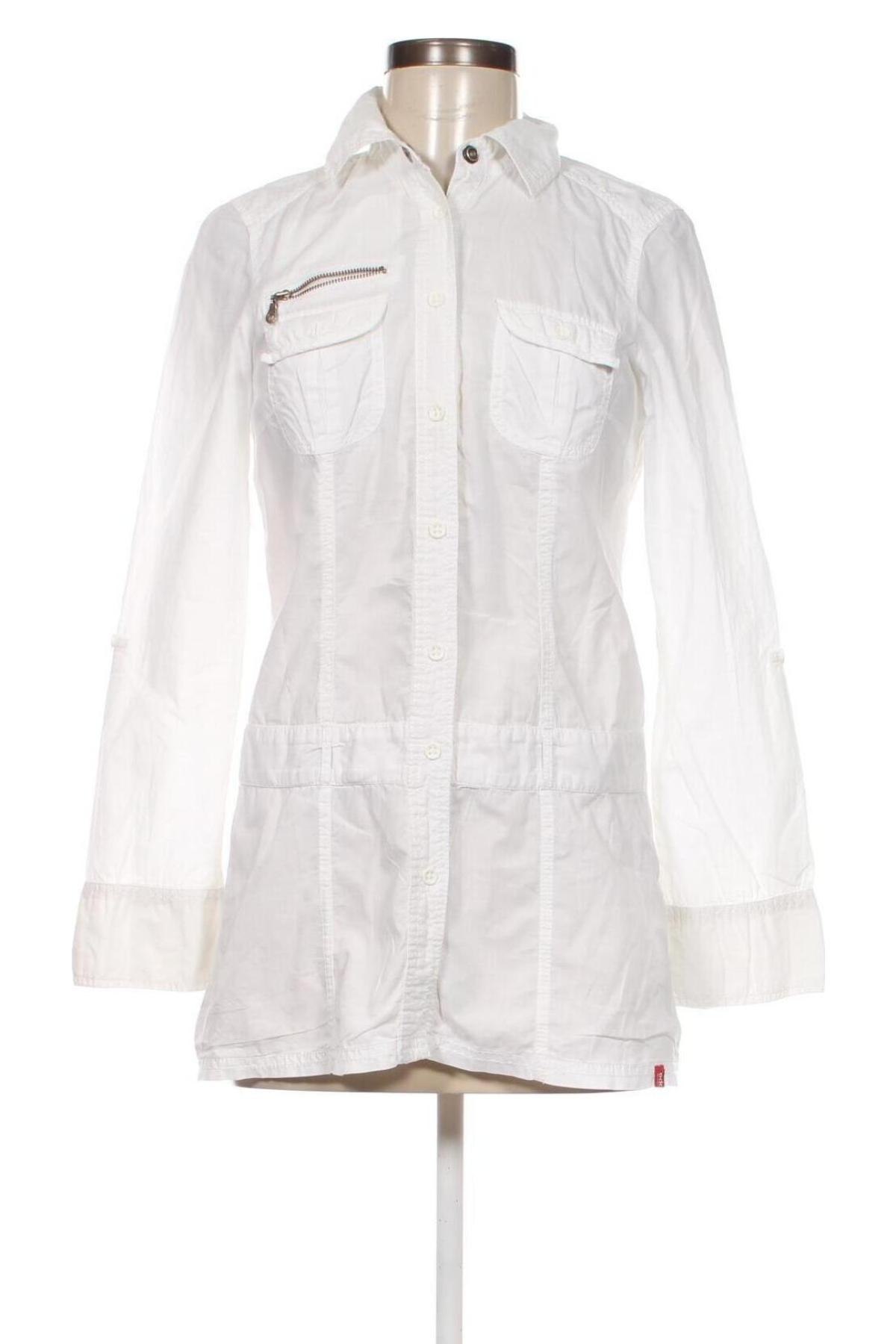 Γυναικείο πουκάμισο Edc By Esprit, Μέγεθος XS, Χρώμα Λευκό, Τιμή 14,85 €