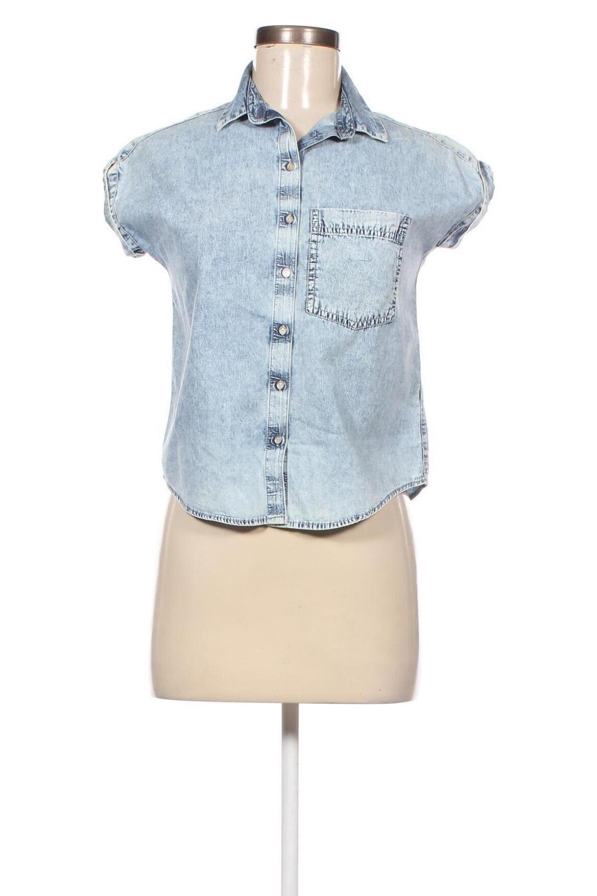 Γυναικείο πουκάμισο Reserved, Μέγεθος XS, Χρώμα Μπλέ, Τιμή 2,32 €