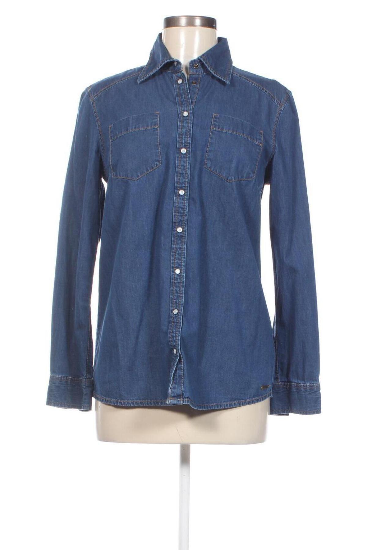 Γυναικείο πουκάμισο S.Oliver, Μέγεθος XS, Χρώμα Μπλέ, Τιμή 14,85 €