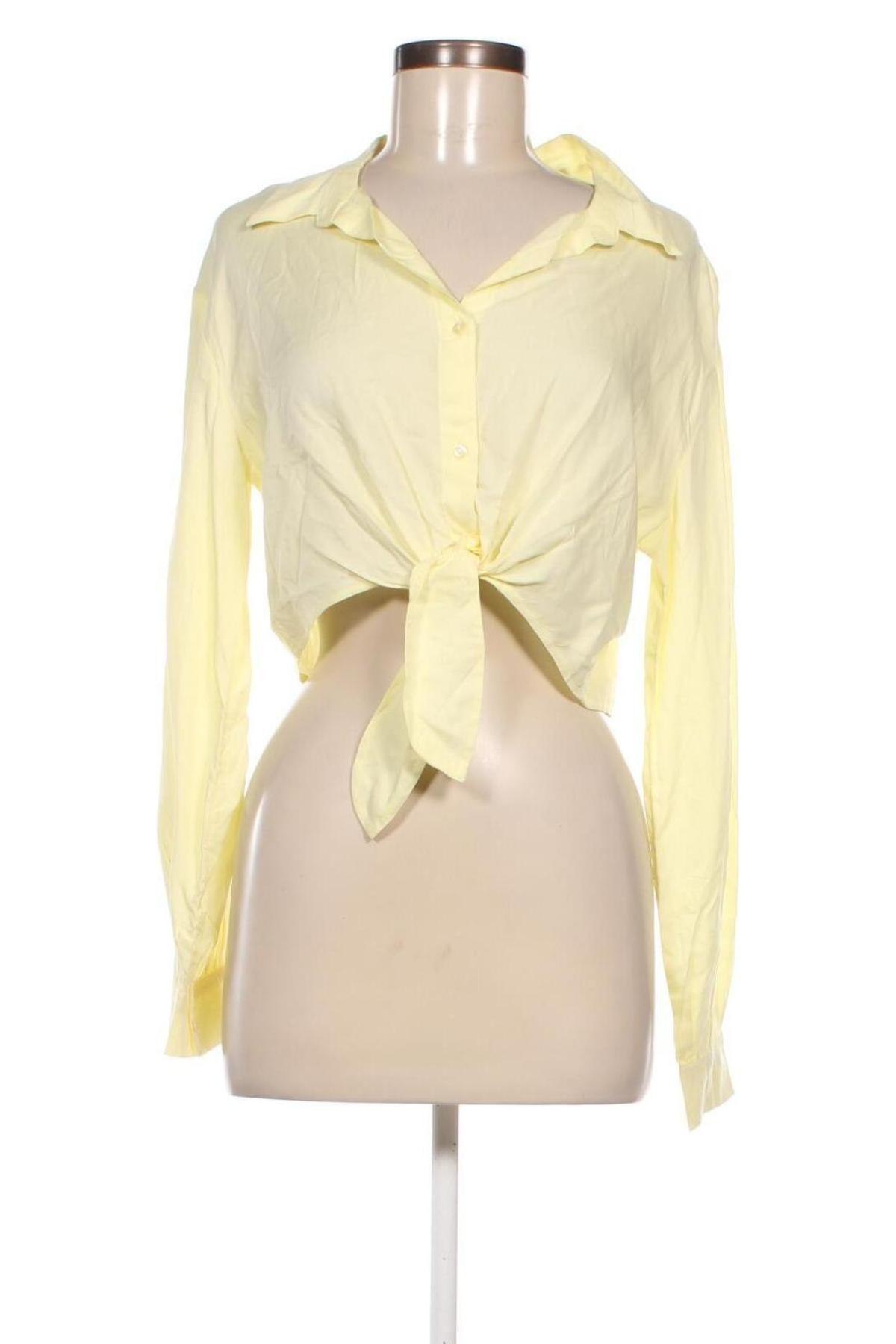 Γυναικείο πουκάμισο Tally Weijl, Μέγεθος M, Χρώμα Κίτρινο, Τιμή 20,62 €