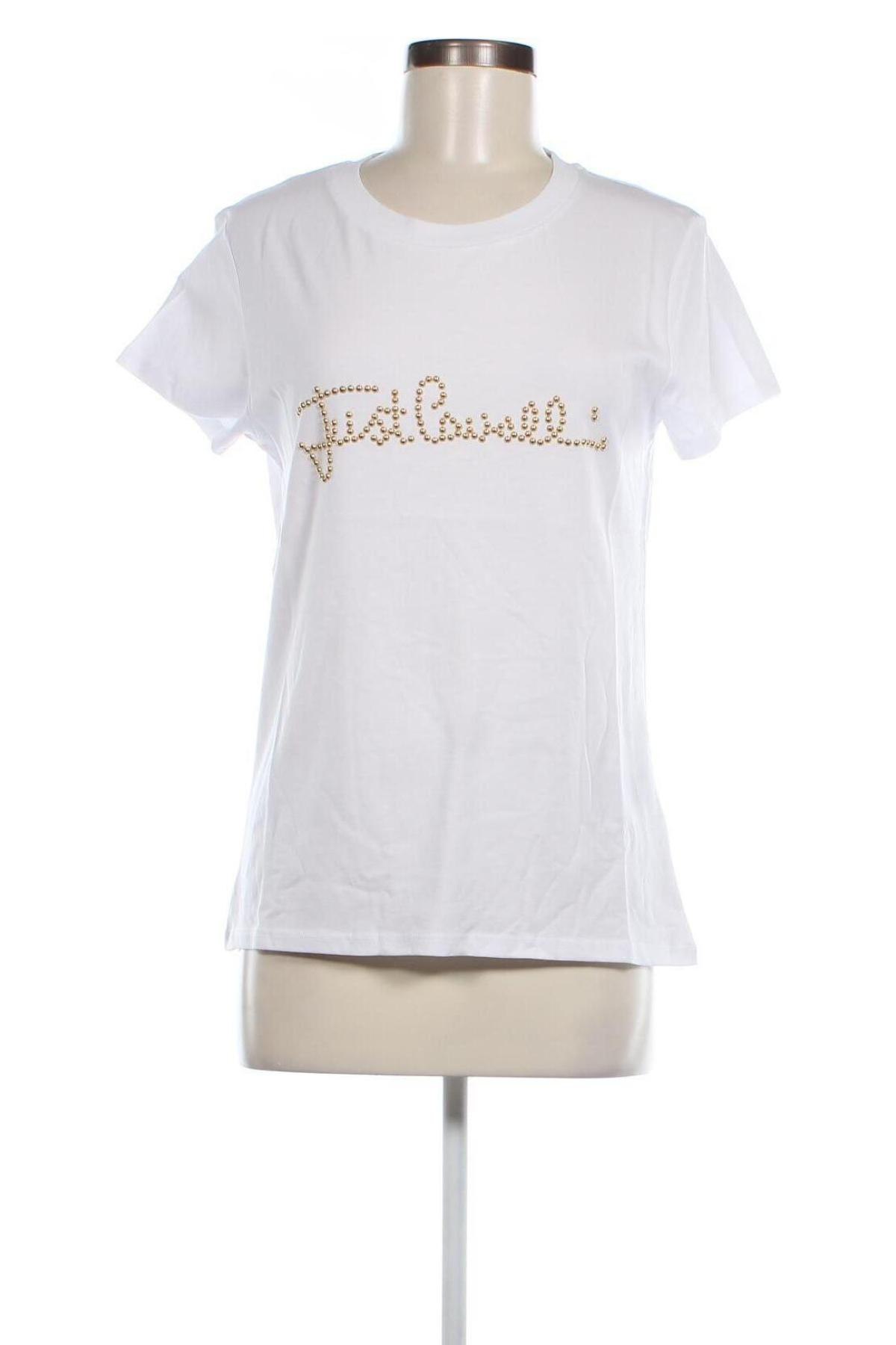 Damen T-Shirt Just Cavalli, Größe M, Farbe Weiß, Preis 61,38 €