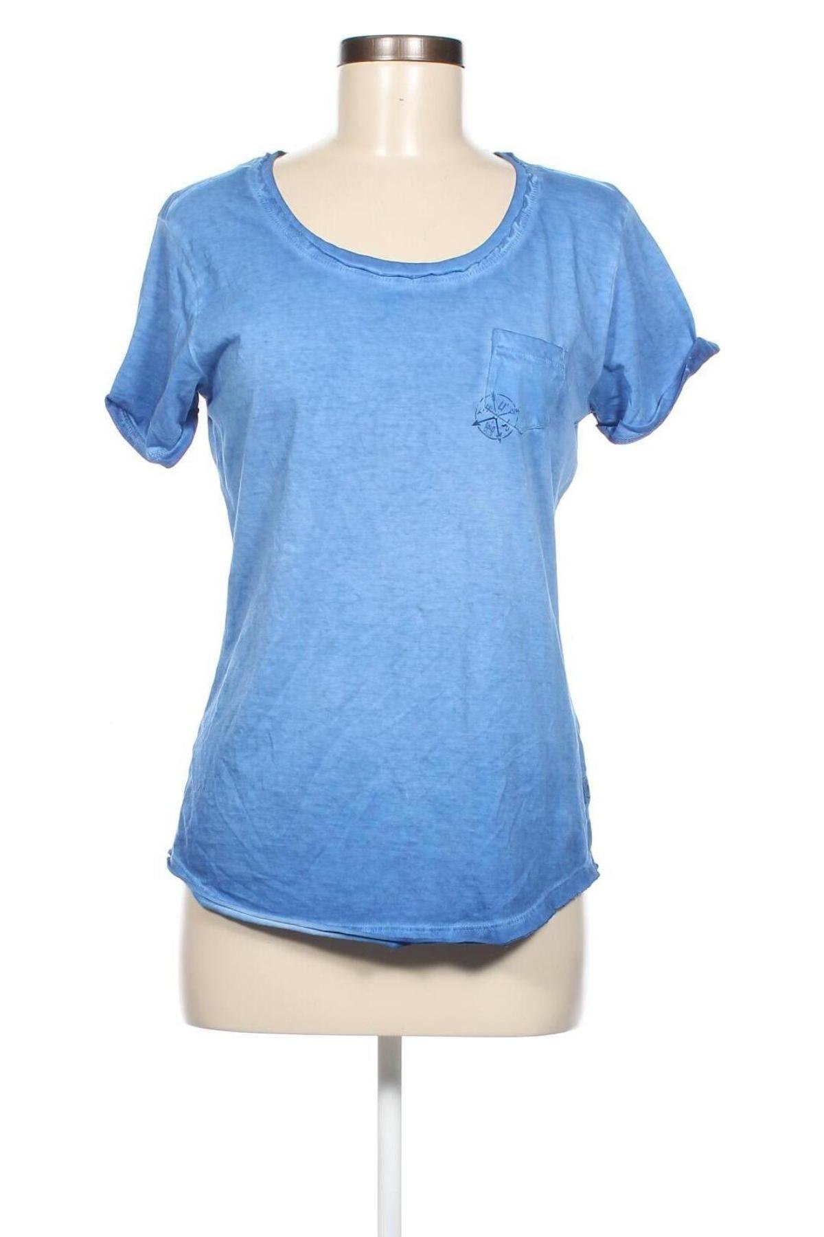 Γυναικείο t-shirt Khujo, Μέγεθος L, Χρώμα Μπλέ, Τιμή 29,90 €