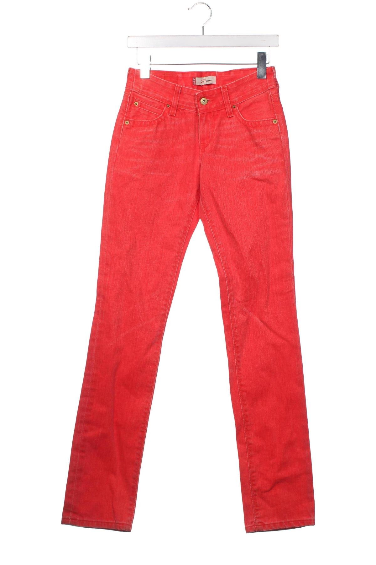 Γυναικείο Τζίν Levi's, Μέγεθος XS, Χρώμα Κόκκινο, Τιμή 33,40 €