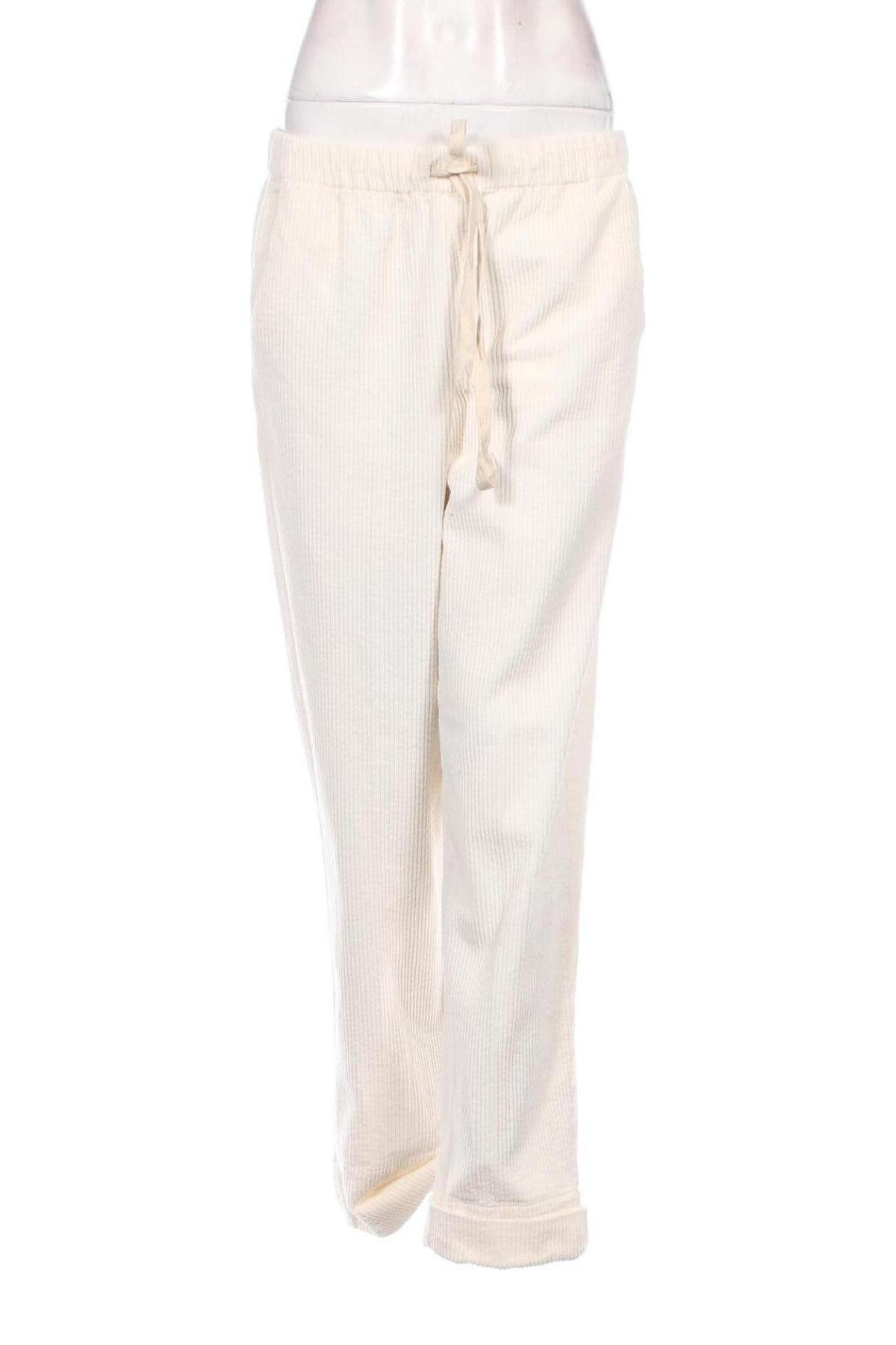 Pantaloni de velvet de femei Opus, Mărime M, Culoare Ecru, Preț 480,26 Lei