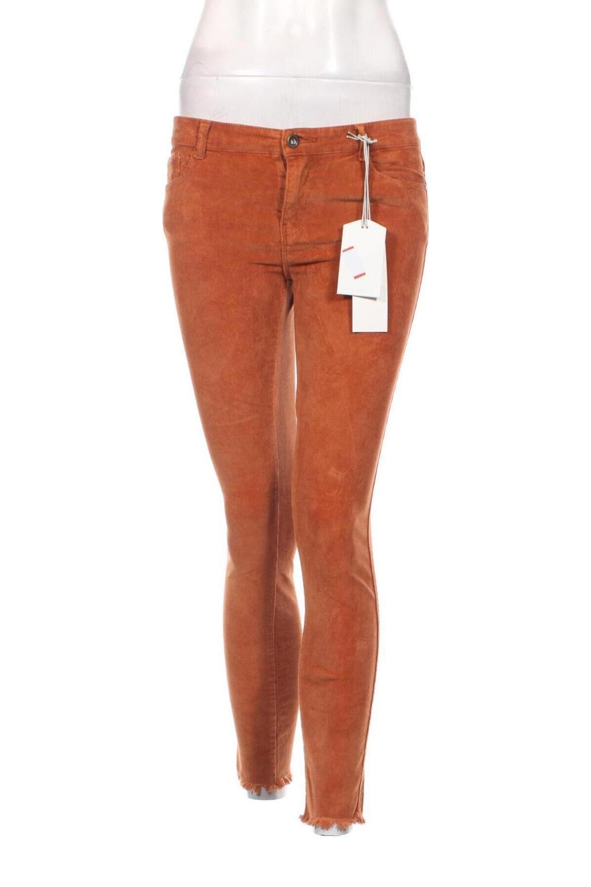 Damen Cordhose Pull&Bear, Größe XS, Farbe Orange, Preis € 7,35