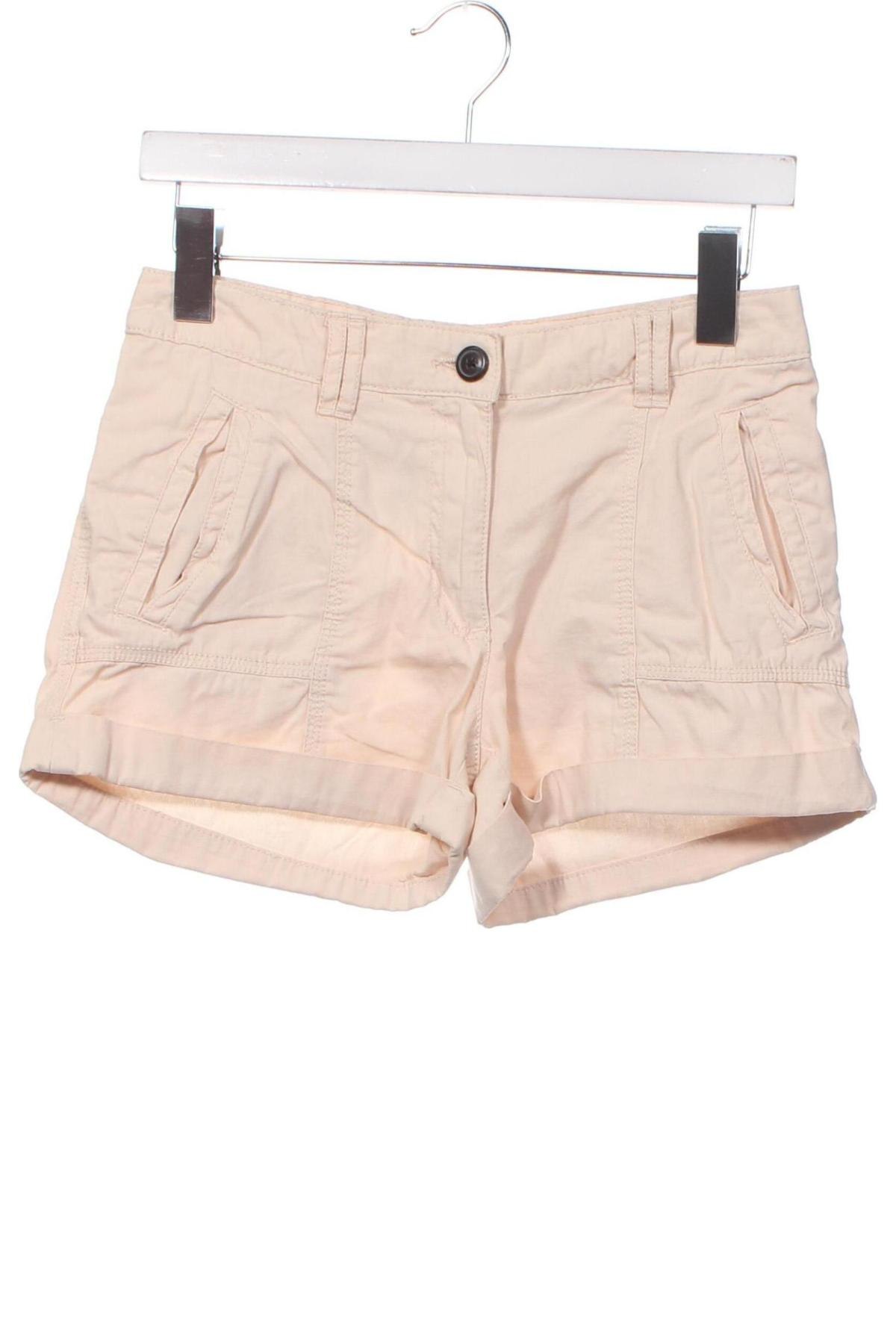 Γυναικείο κοντό παντελόνι H&M, Μέγεθος XS, Χρώμα Εκρού, Τιμή 11,75 €