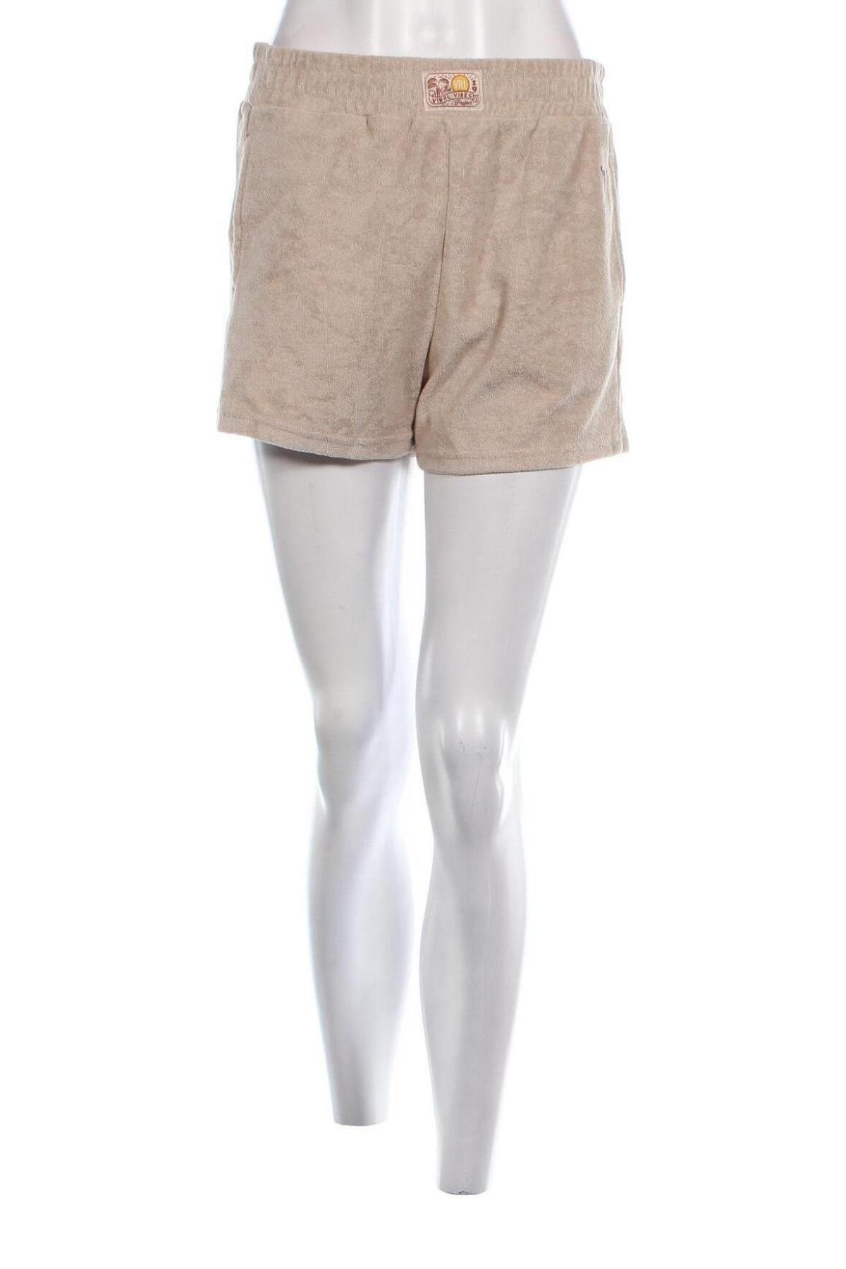 Γυναικείο κοντό παντελόνι Viral Vibes, Μέγεθος M, Χρώμα  Μπέζ, Τιμή 6,68 €
