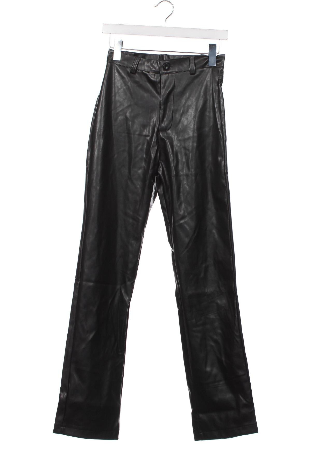 Pantaloni de piele pentru damă Brave Soul, Mărime S, Culoare Negru, Preț 31,48 Lei