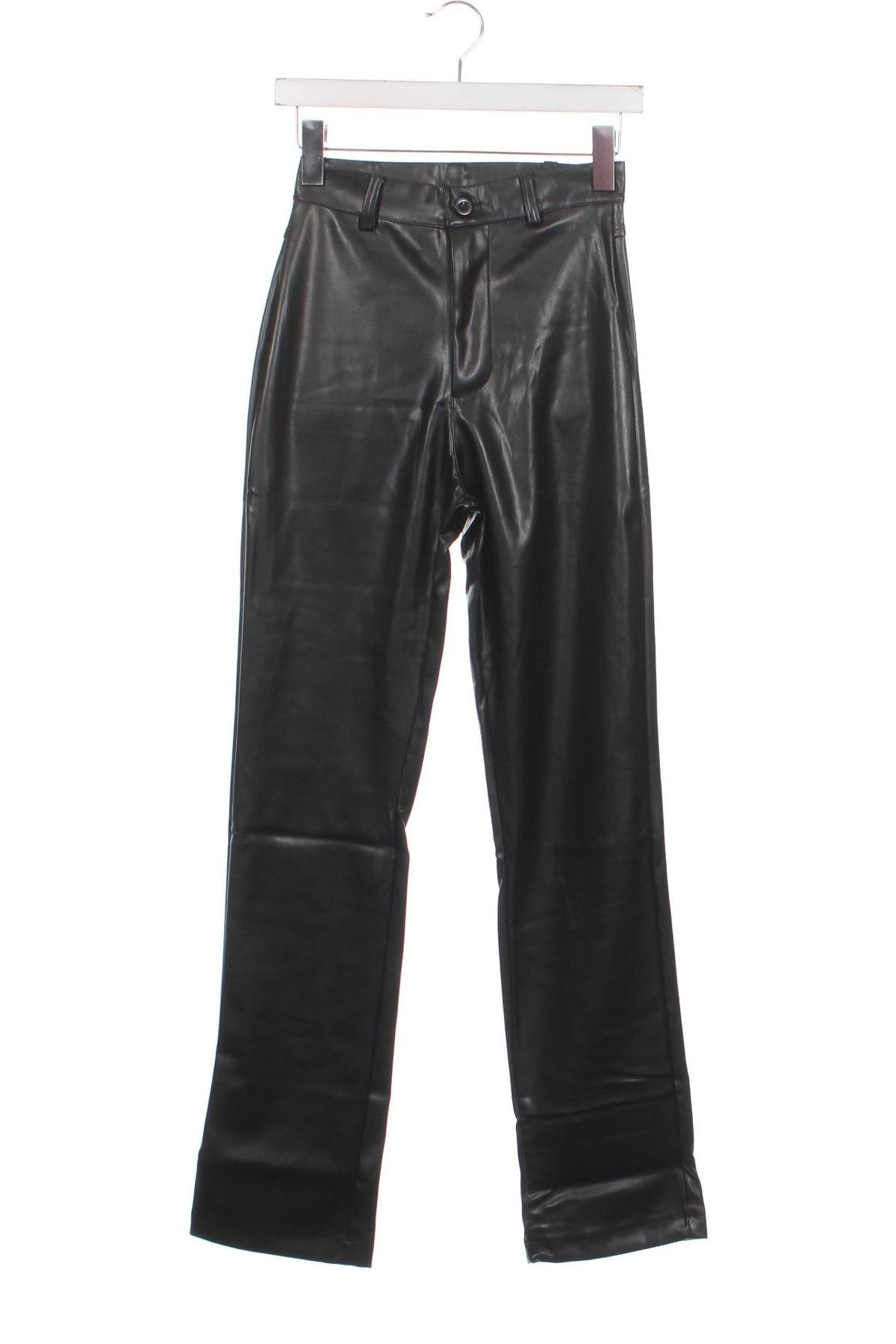 Γυναικείο παντελόνι δερμάτινο Brave Soul, Μέγεθος XS, Χρώμα Μαύρο, Τιμή 10,32 €