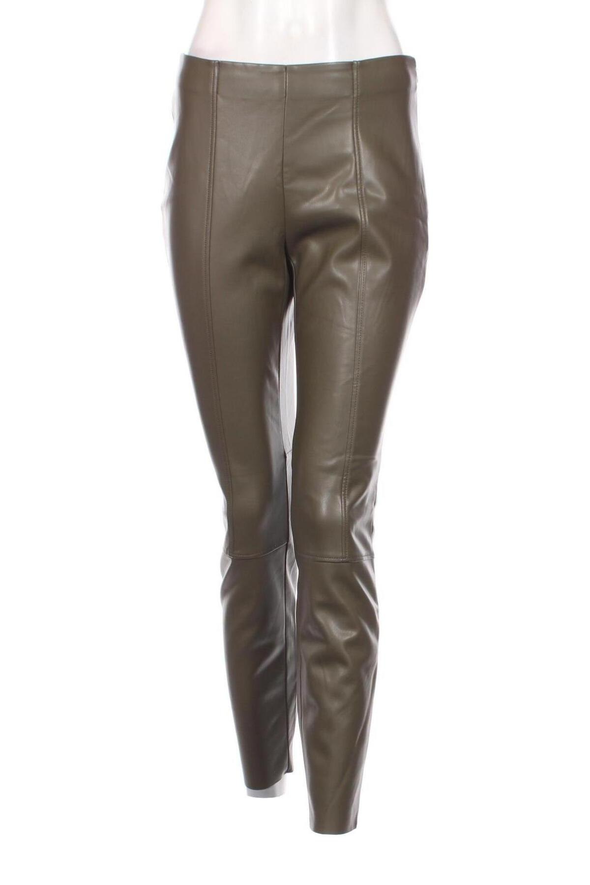 Pantaloni de piele pentru damă S.Oliver Black Label, Mărime S, Culoare Verde, Preț 480,26 Lei