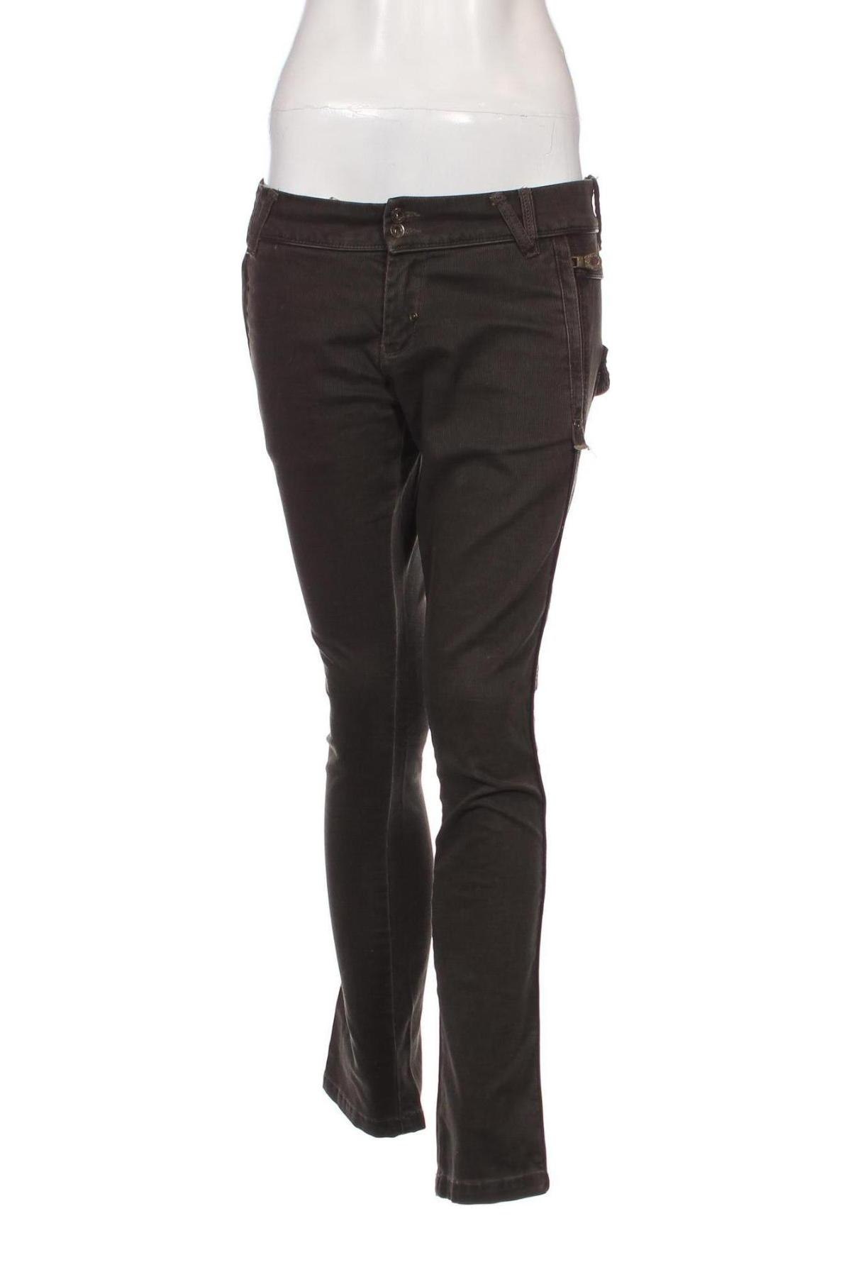 Pantaloni de velvet de femei Diesel, Mărime M, Culoare Verde, Preț 33,55 Lei