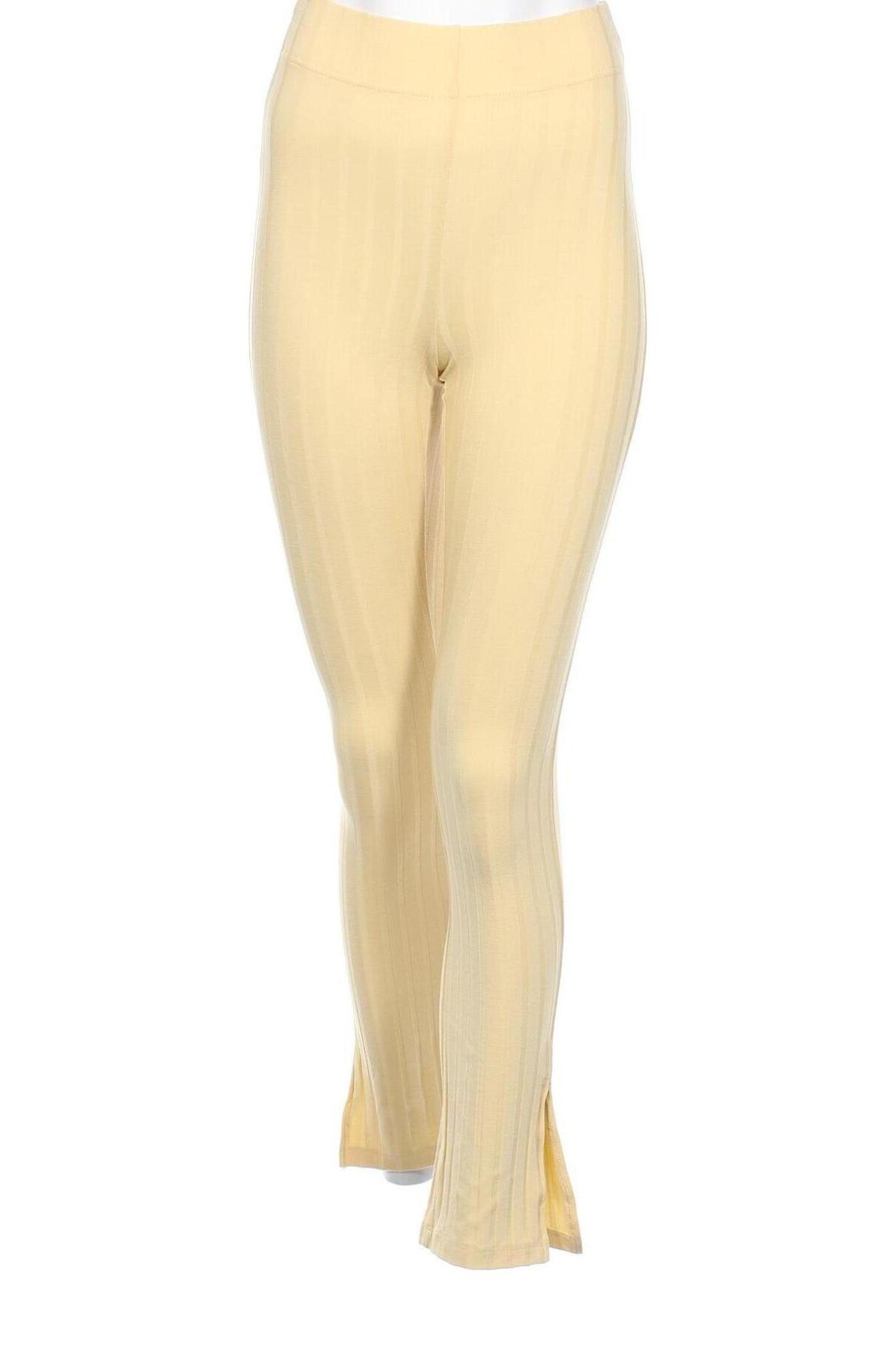 Pantaloni de femei Gina Tricot, Mărime XXS, Culoare Galben, Preț 35,53 Lei
