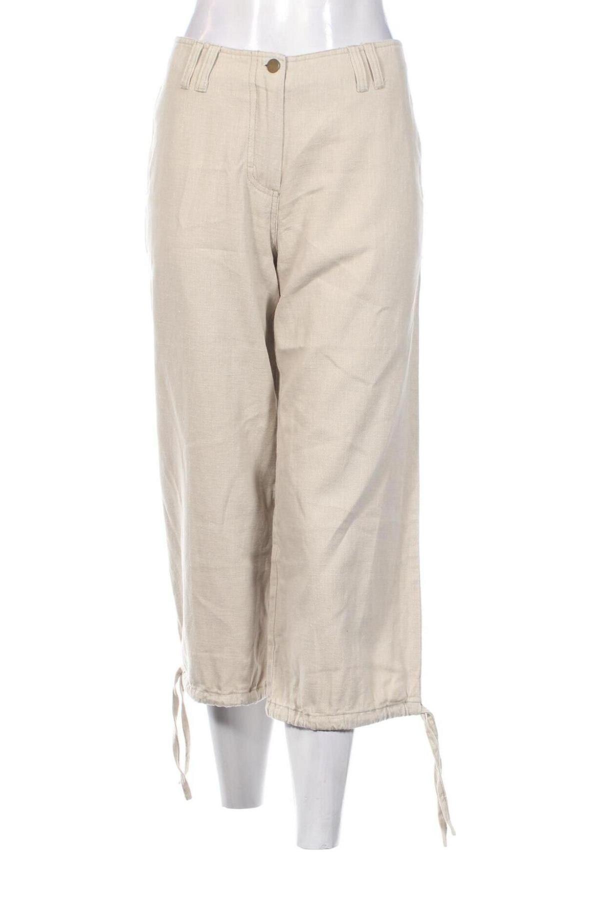 Pantaloni de femei Ichi, Mărime M, Culoare Bej, Preț 95,39 Lei