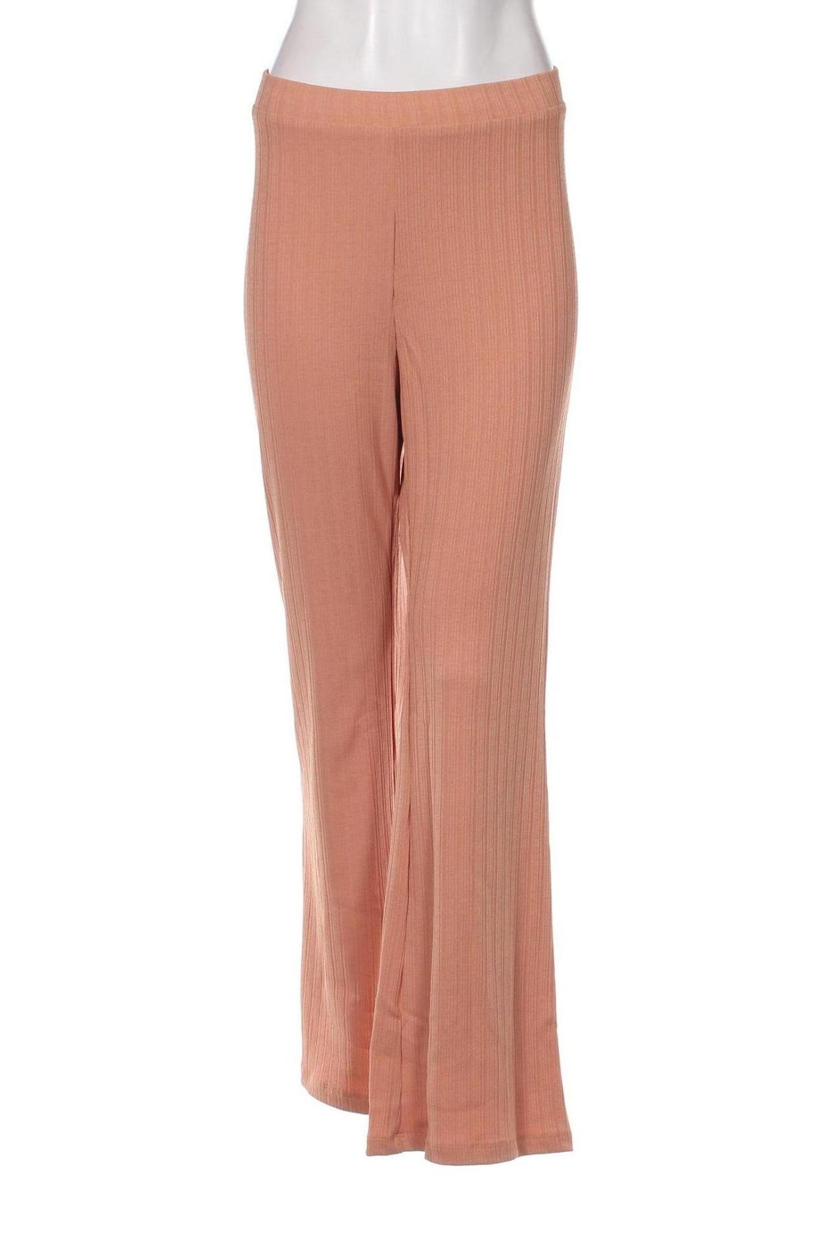 Γυναικείο παντελόνι Monki, Μέγεθος XL, Χρώμα  Μπέζ, Τιμή 5,56 €