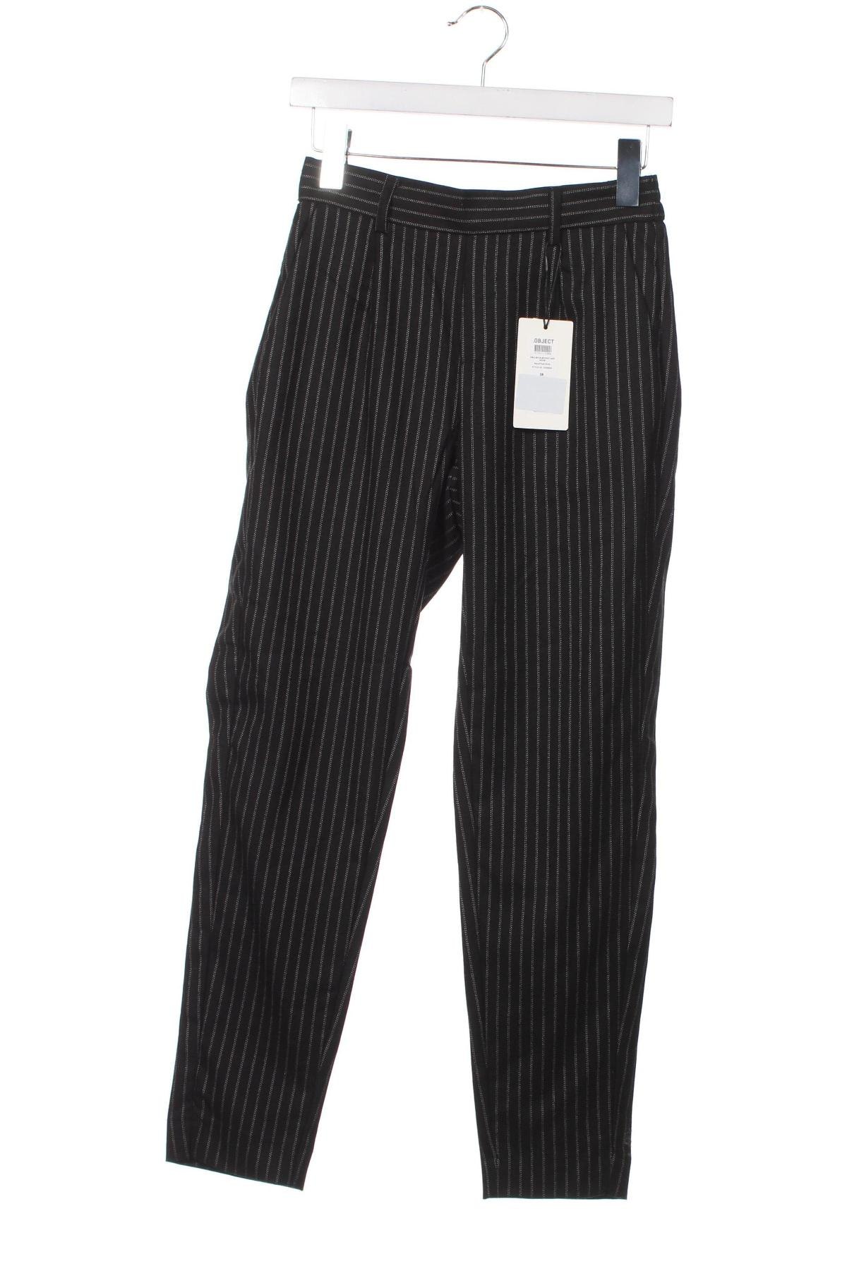 Pantaloni de femei Object, Mărime S, Culoare Negru, Preț 286,18 Lei