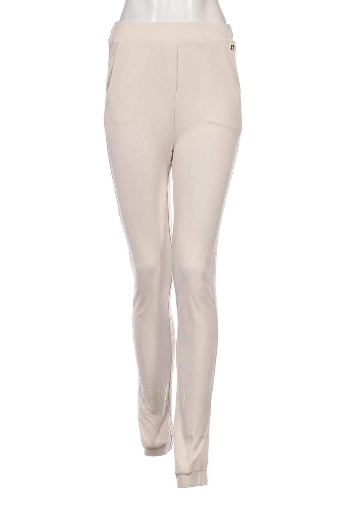 Γυναικείο παντελόνι TWINSET, Μέγεθος XS, Χρώμα Εκρού, Τιμή 36,99 €