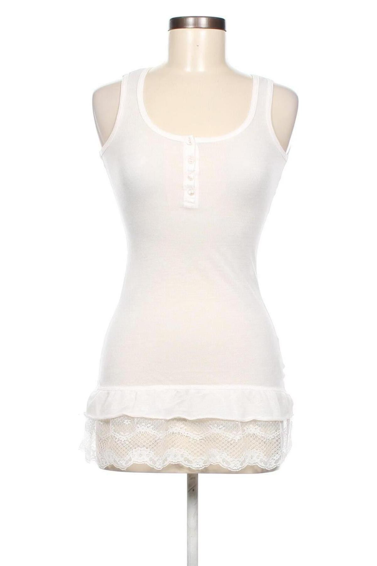 Γυναικείο αμάνικο μπλουζάκι Cream, Μέγεθος S, Χρώμα Εκρού, Τιμή 7,89 €