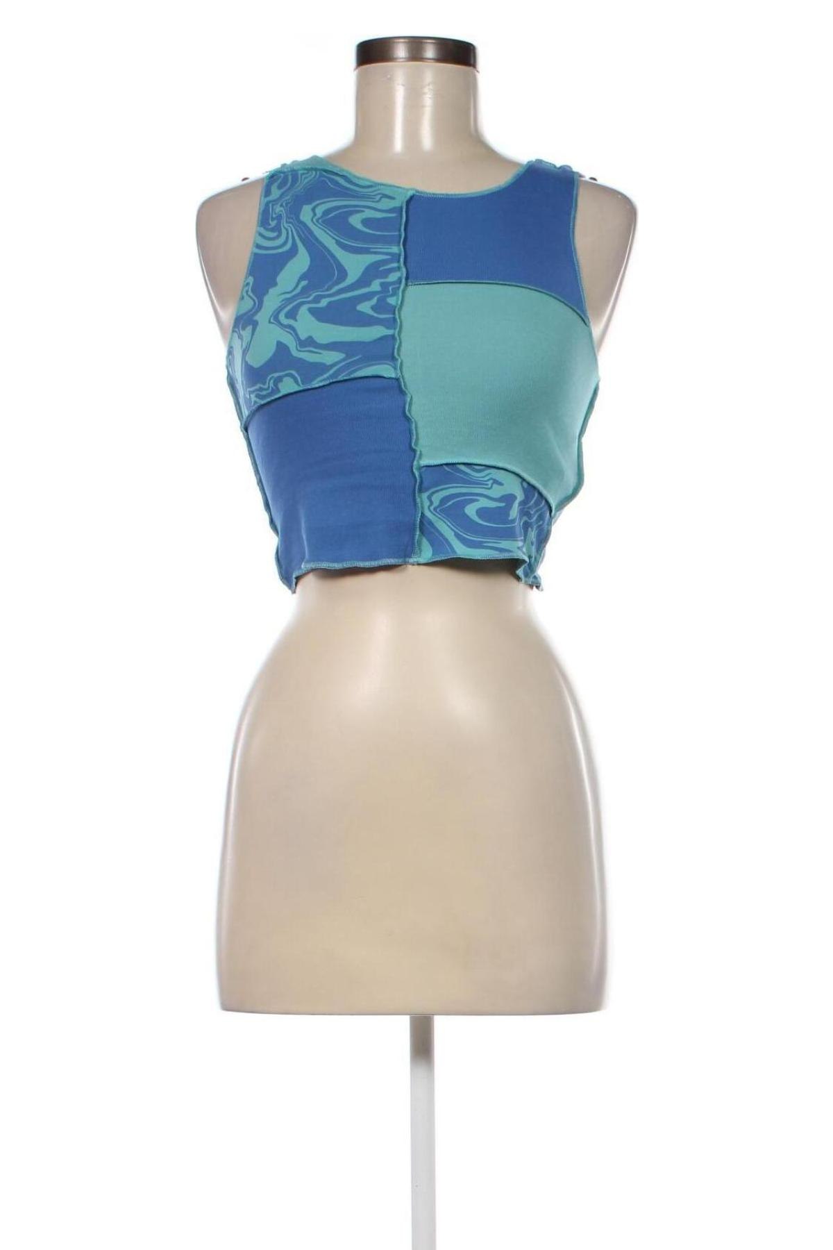 Γυναικείο αμάνικο μπλουζάκι Jennyfer, Μέγεθος S, Χρώμα Μπλέ, Τιμή 5,30 €