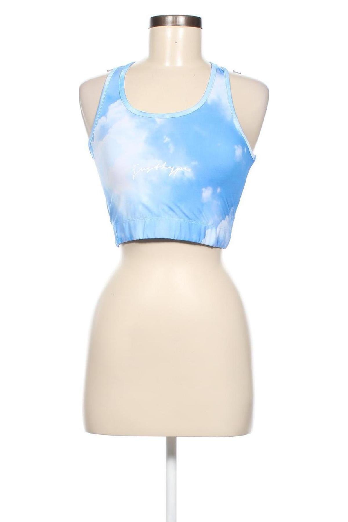 Γυναικείο αμάνικο μπλουζάκι Just Hype, Μέγεθος M, Χρώμα Μπλέ, Τιμή 5,38 €