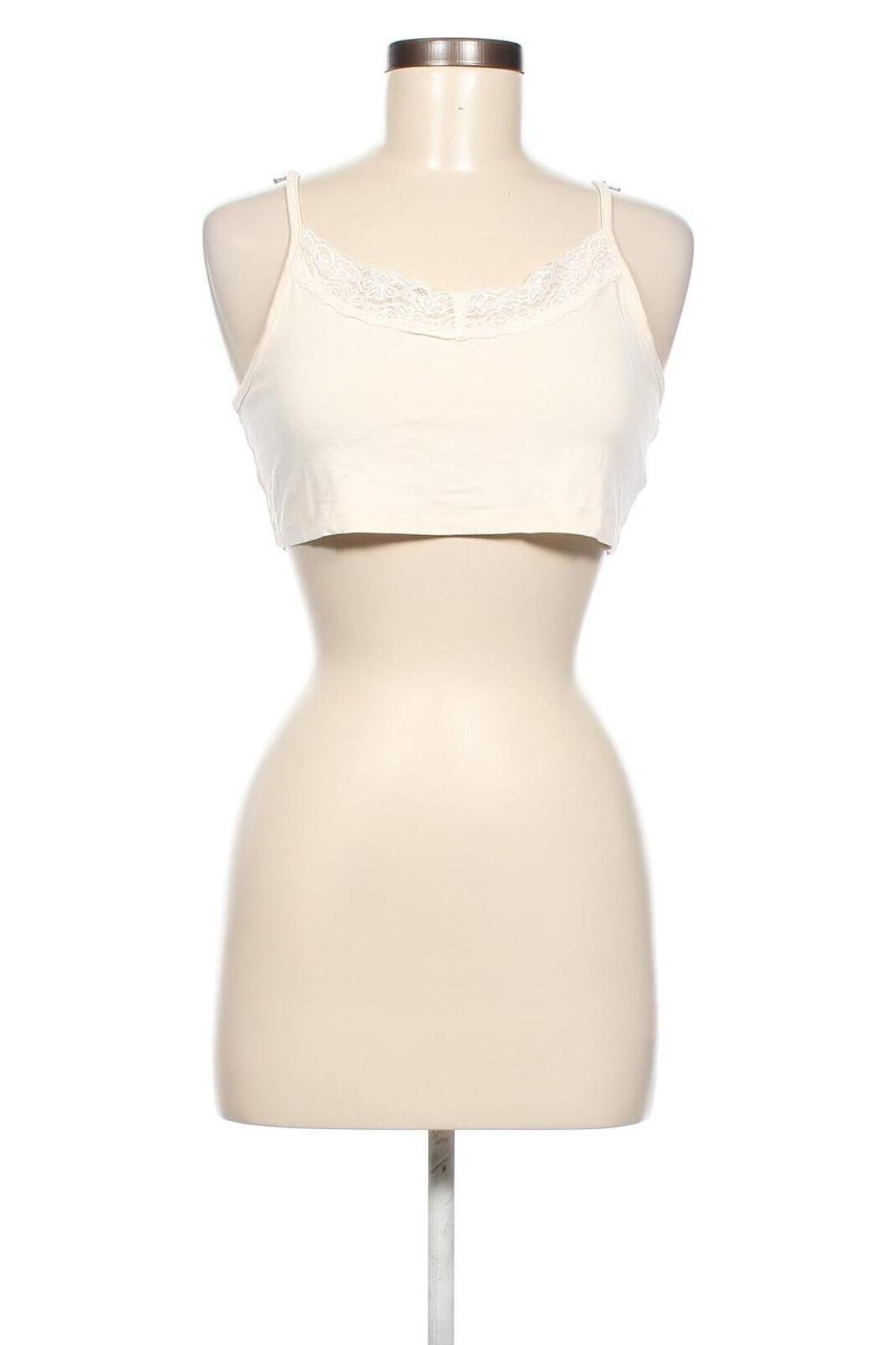 Γυναικείο αμάνικο μπλουζάκι Missguided, Μέγεθος L, Χρώμα Εκρού, Τιμή 5,73 €