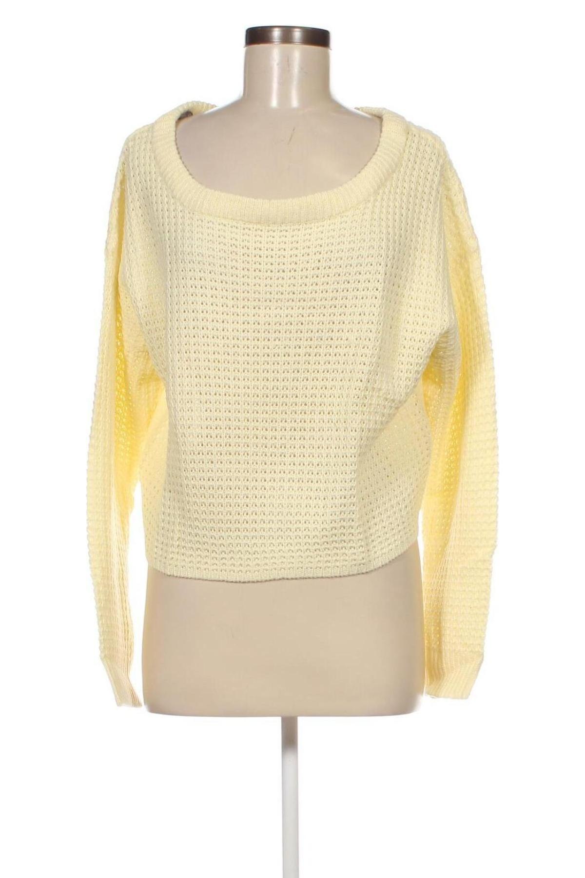 Γυναικείο πουλόβερ Missguided, Μέγεθος L, Χρώμα Κίτρινο, Τιμή 6,40 €