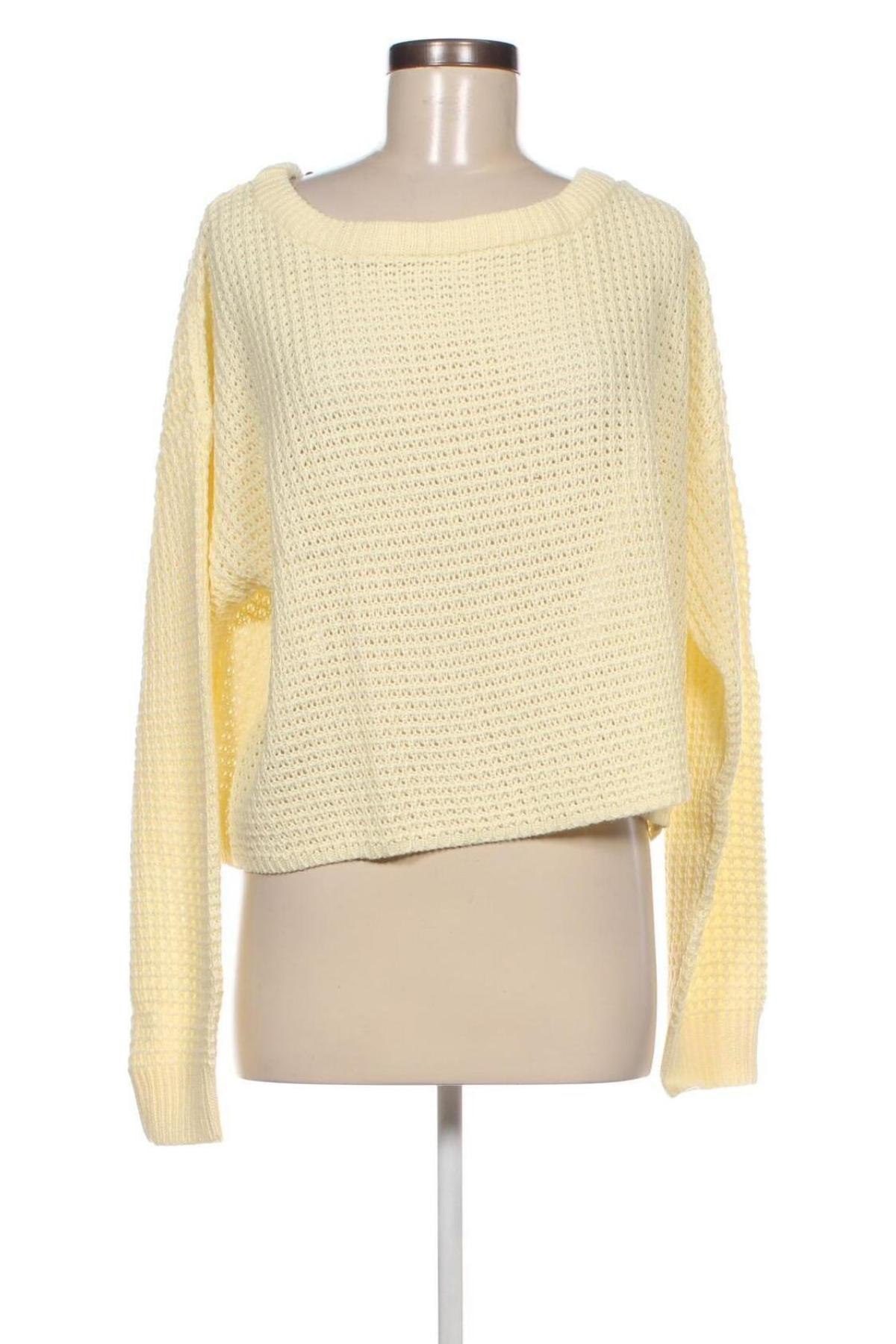 Дамски пуловер Missguided, Размер XL, Цвят Жълт, Цена 11,50 лв.