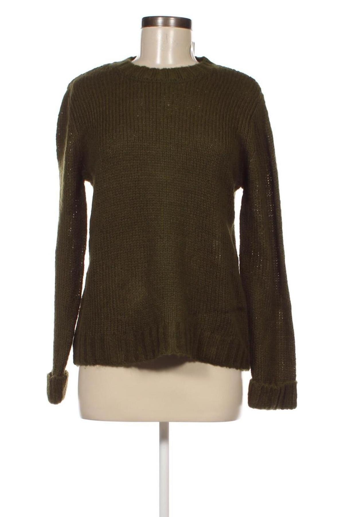 Дамски пуловер Pieces, Размер M, Цвят Зелен, Цена 13,50 лв.