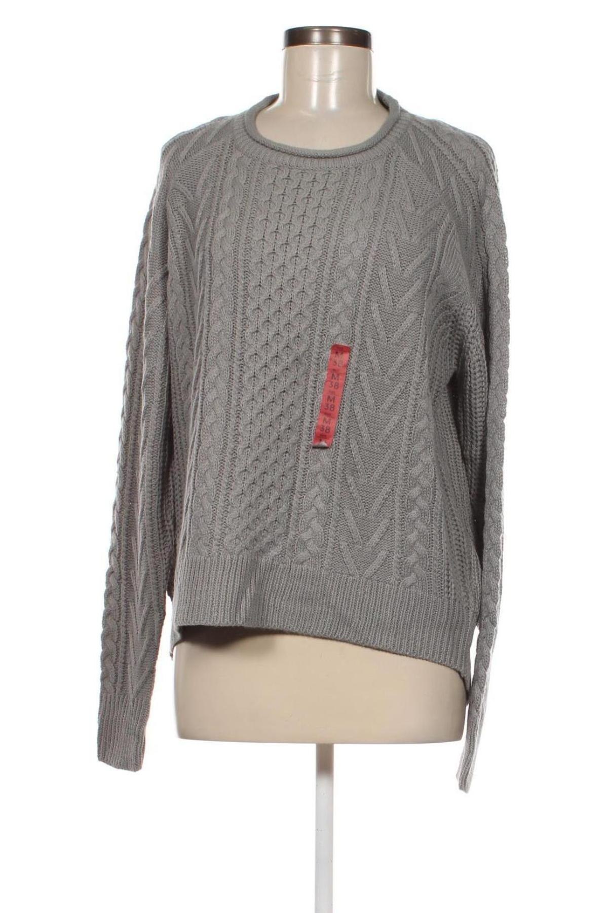 Γυναικείο πουλόβερ Pull&Bear, Μέγεθος M, Χρώμα Γκρί, Τιμή 9,72 €
