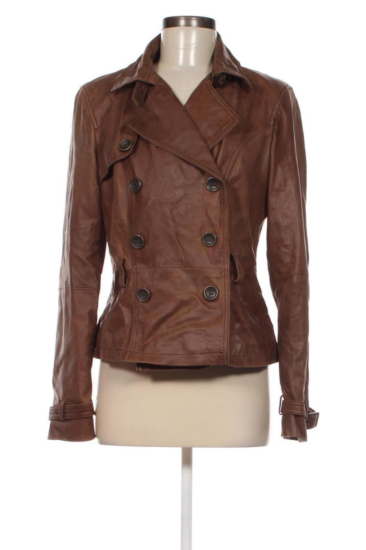 Damen Lederjacke, Größe L, Farbe Braun, Preis € 74,46