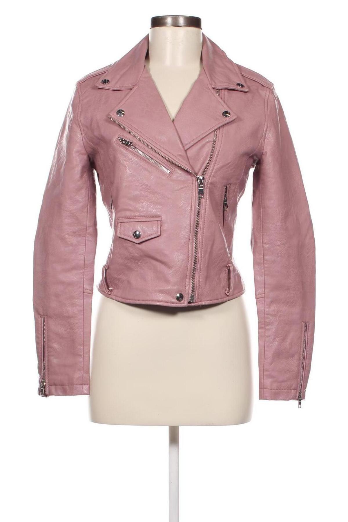 Damen Lederjacke Bershka, Größe M, Farbe Rosa, Preis € 34,10